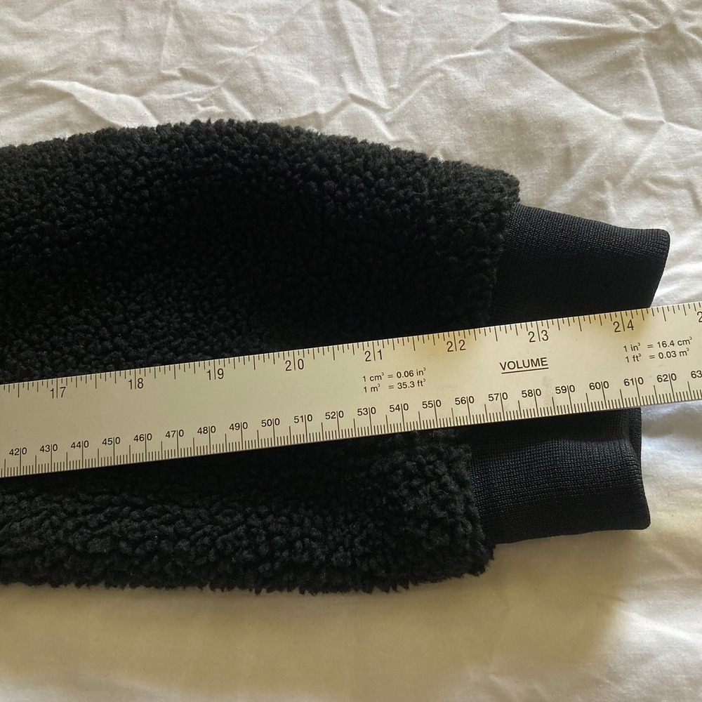 Nike Tech Jacket Mens Medium Fleece Sherpa Windrunner Hoodie Black Gorpcore Borg - Picture 5 of 9